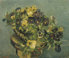 Basket of Pansies by Vincent van Gogh