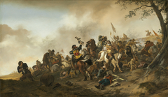 Battle Scene by Philips Wouwerman