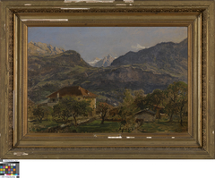 Berglandschap bij Appenzell by Théodore Fourmois