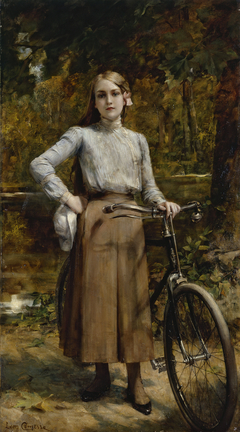 Bicyclette au Vésinet by Léon Comerre