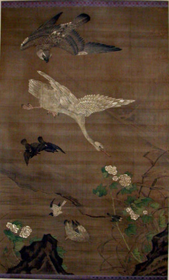 Birds Pursued by an Eagle by anonymous painter