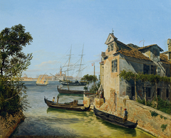 Blick auf San Giorgio Maggiore in Venedig by Jakob Alt