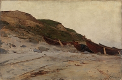 Boats on the Beach at Jæren by Nicolai Ulfsten