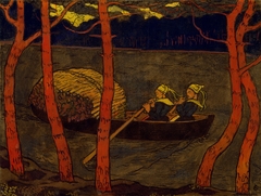 Boatwomen in Brittany by Georges Lacombe