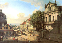 Bridgettine Church and Arsenal in Warsaw by Bernardo Bellotto