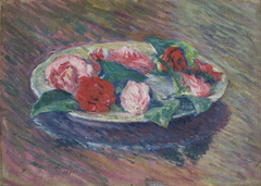 Camellias in a Bowl by Józef Pankiewicz