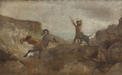 Centaurs Hunting Boars by Ludvig Abelin Schou