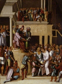 Christ before Pilate by Ludovico Mazzolino