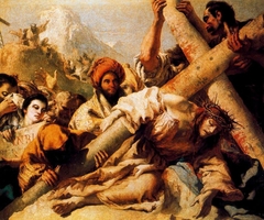 Christ falls on the Way to Calvary by Giovanni Domenico Tiepolo