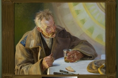 Christ in Emmaus – triptych by Jacek Malczewski