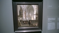 Church Interior with Gravedigger by Emanuel de Witte