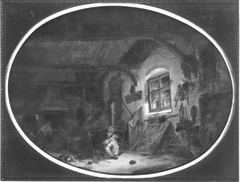 Cottage Interior by Isaac van Ostade