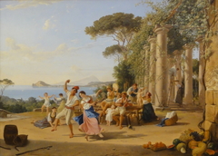 Country festival near Pozzuoli by Franz Ludwig Catel