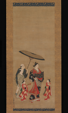 Courtesan on Parade by Miyagawa Isshō