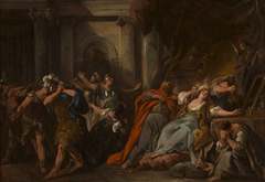 Créüse consumée par la robe empoisonnée by Jean François de Troy