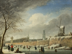 De Catharijnesingel met de stadswal en de Smeetoren te Utrecht by Jan ten Compe