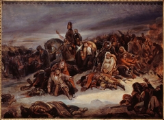 De terugtocht uit Rusland in 1812 by Ary Scheffer