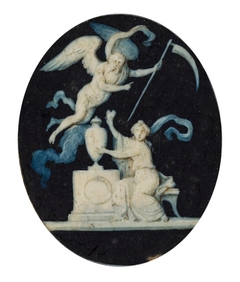 Death with a Woman near an Urn by Okänd