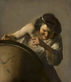 Democritus, the Laughing Philosopher by Johannes Moreelse