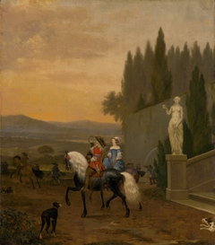 Departure to the Hunt by Hendrick ten Oever