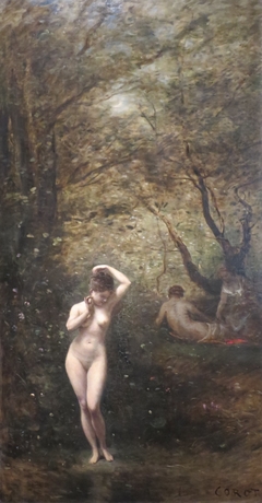 Diana bathing by Jean-Baptiste-Camille Corot