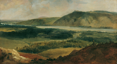 Donaulandschaft, vom Bisamberg aus gesehen by Johann Christian Brand