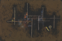 échafaudage pour un bâtiment neuf by Paul Klee