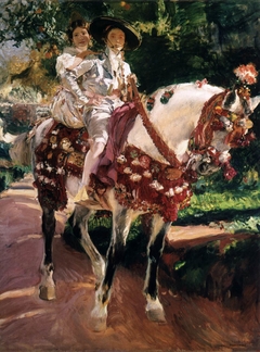 Elena and Maria in Old-Fashioned Valencian Costume by Joaquin Sorolla y Bastida