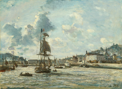 Entrance to the Port of Honfleur by Johan Jongkind