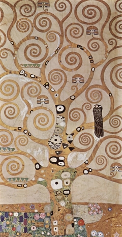 Entwurf für den Wandfries im Palais Stoclet in Brüssel, Detail: Lebensbaum by Gustav Klimt