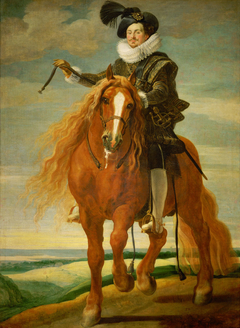 Equestrian portrait of Don Diego Messia Felipe de Guzmán, Marquis of Leganés by Gaspar de Crayer