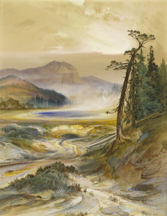 Excelsior Geyser, Yellowstone Park by Thomas Moran