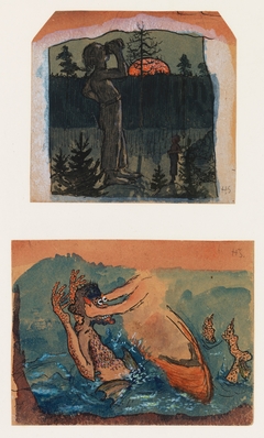 Fantasy 1. A Giant Drinking 2. Ikiturso by Hugo Simberg