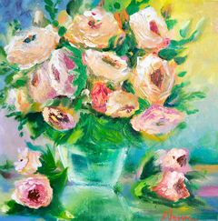 Flowers, oil painting by Anna Orion