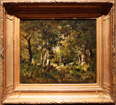 Forest Landscape with Figures by Narcisse Virgilio Díaz