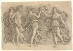 Four Women Dancing by Andrea Mantegna