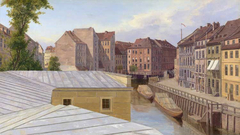 Friedrichsgracht in Berlin by Eduard Gaertner