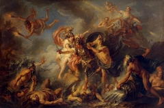 Fury of Achilles by Charles-Antoine Coypel