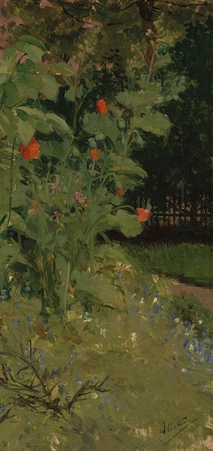 Garden Corner (Poppies) by August Allebé