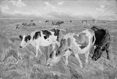 Grazing Cows on the Island of Saltholm by Theodor Philipsen