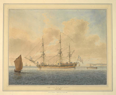 H M S Ulysses off the North Foreland by John Cleveley the Elder