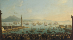 Hafen von Neapel mit Abfahrt Karls III. nach Spanien (1759) by Antonio Joli