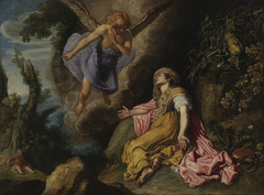 Hagar and the Angel by Pieter Lastman