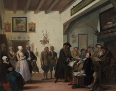 Het beslikte Zwaentje or the court house at Puyterveen by Cornelis Troost