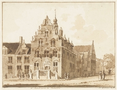 Het stadhuis van Buren by Hendrik Spilman