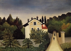 House on the Outskirts of Paris by Henri Rousseau