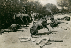 How the Horses Died for Their Country at Santiago by Frederic Remington