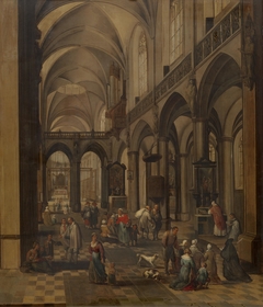 Interior of a Flemish Church by Pieter Neeffs