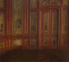 Interior Of A Room With Rococo Panelling by Fritz Werner