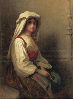 Italian Peasant Girl by Eastman Johnson